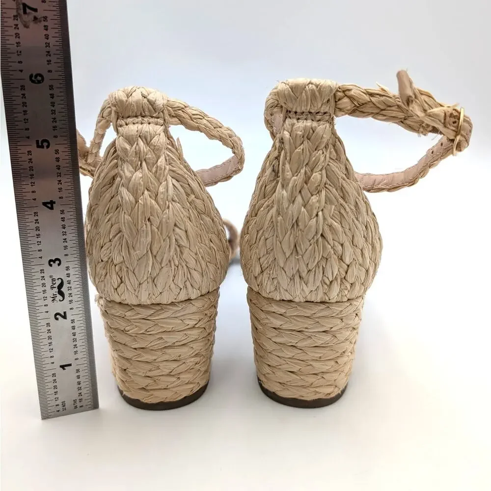 Steve Madden Carrson Ankle Strap Sandals Girls' Natural Size US7M